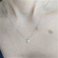 Necklace Damiani Woman Luce in White Gold Diamante 0.30 Ct 20055863 - 20055863